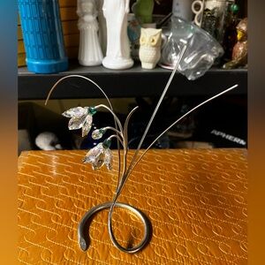 Swarovski Crystal Flower figurine.